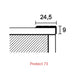 Profil schodowy aluminium PROTECT 58/73/74 PROFILPAS