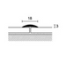Listwa progowa samoprzylepna aluminium PROCLASSIC R Profilpas