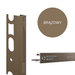 Profil narożny PROANGLE Q ZQVN aluminium TREND COLOR STONE PROFILPAS