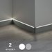 Listwa przypodłogowa aluminium METAL LINE 87 - 88 LED PROFILPAS