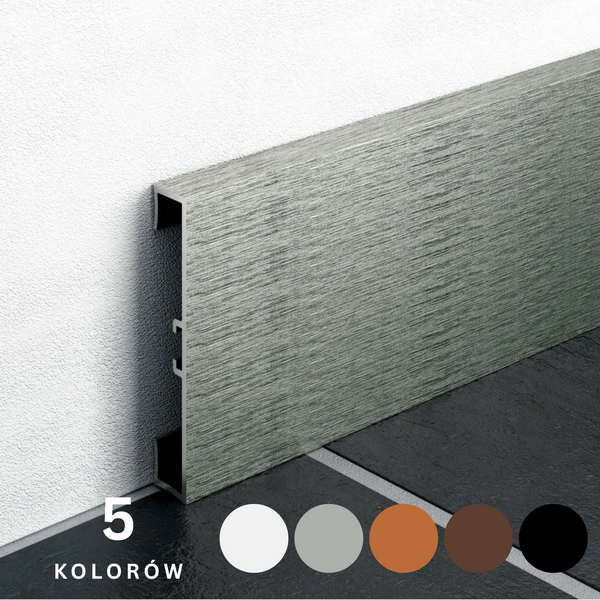 Listwa przypodłogowa aluminium METAL LINE I DESIGN PROFILPAS
