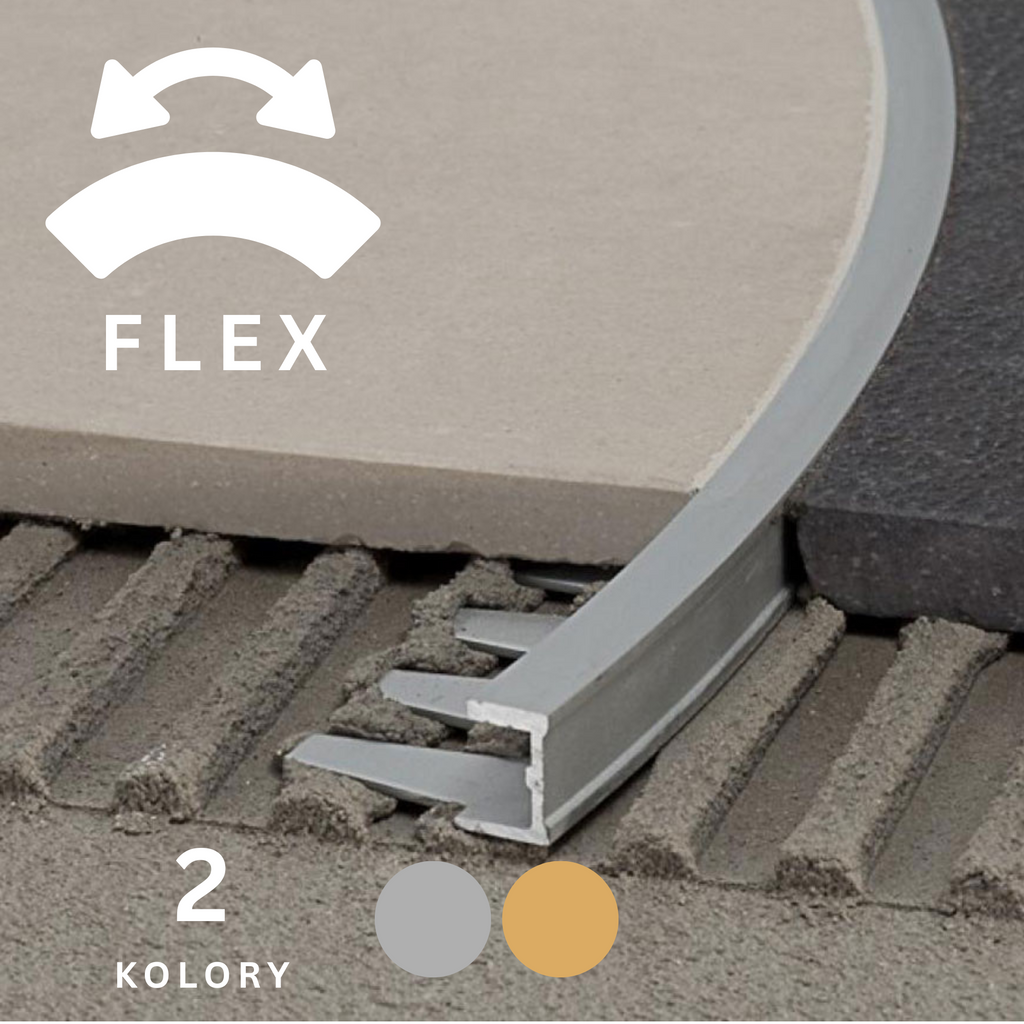 Profil łączący aluminiowy mosiądz do gięcia PRODECOR FLEX