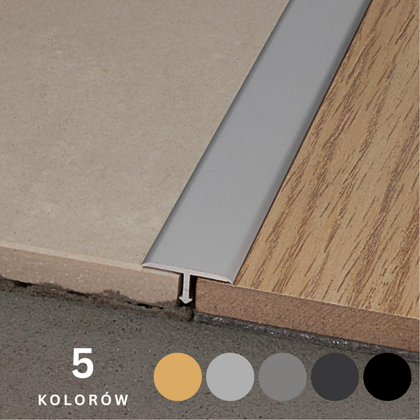 Profil łączący PROJOINT T teownik aluminium anodowane PROFILPAS