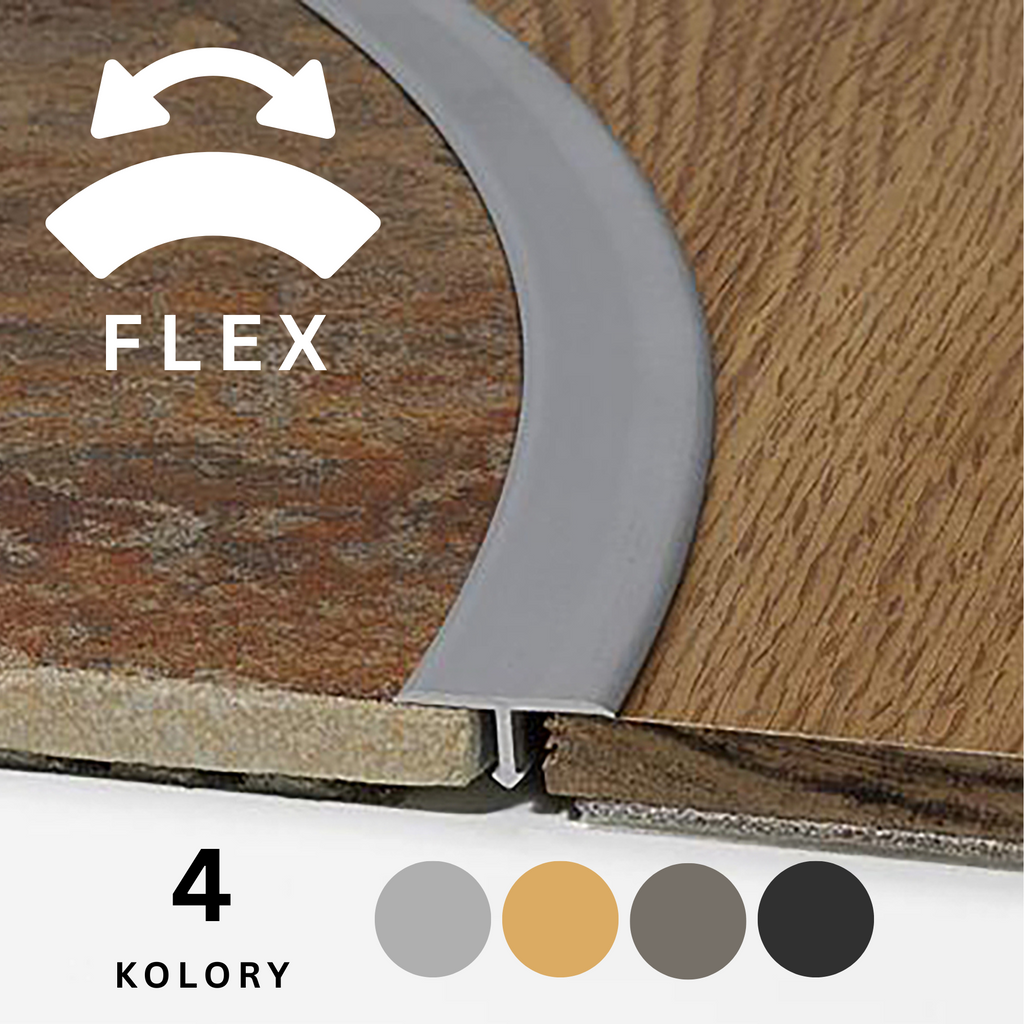 Profil łączący teownik aluminium mosiądz do gięcia PROJOINT T FLEX PROFILPAS