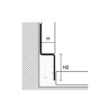 GPS 4 Profil do kabiny prysznicowej GLASS PROFILE stal nierdzewna lakierowana czarny mat PROFILPAS
